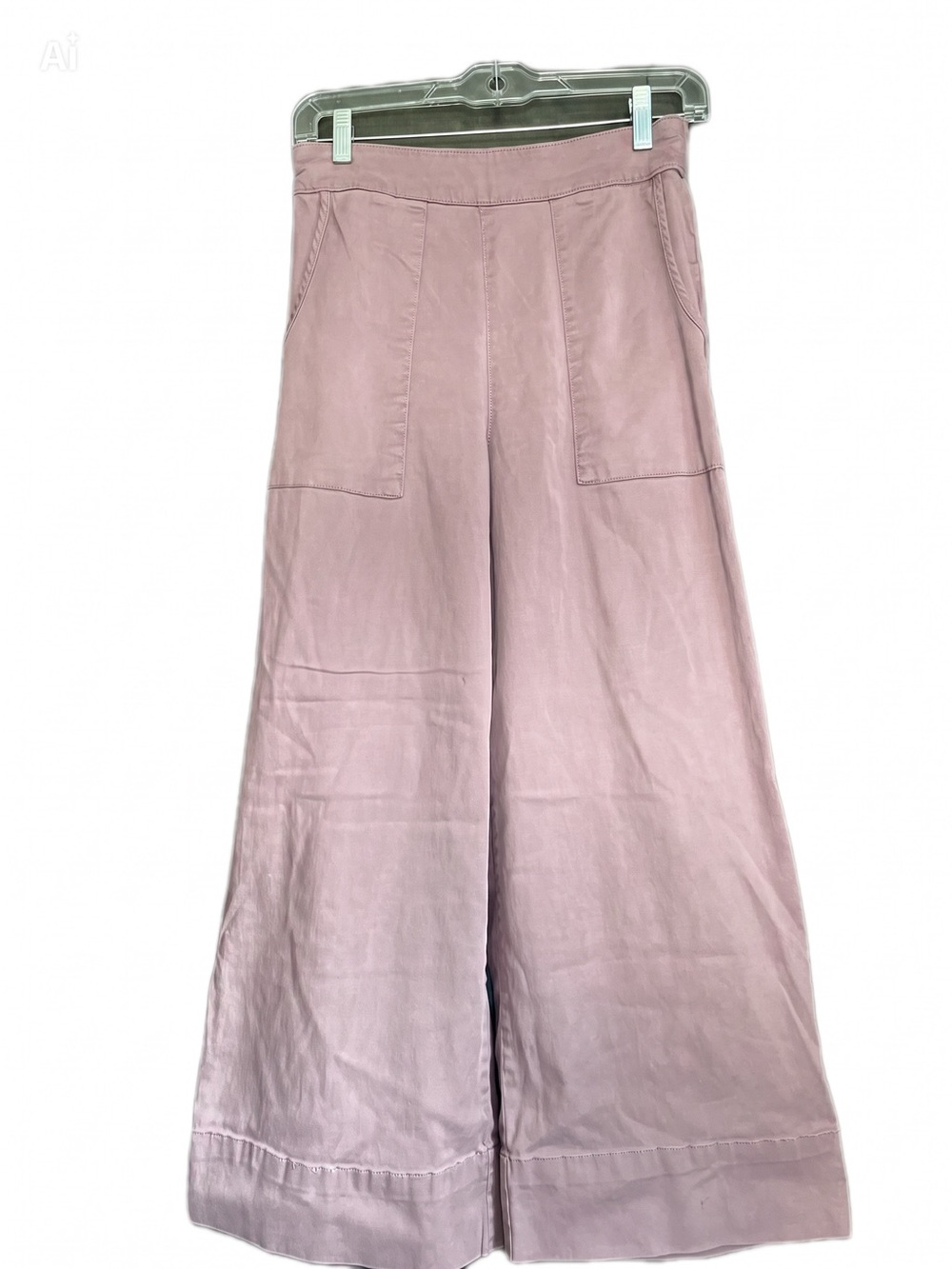 C&C California Cotton Lyocell Blend Wide Leg Cargo Pants Mauve Small